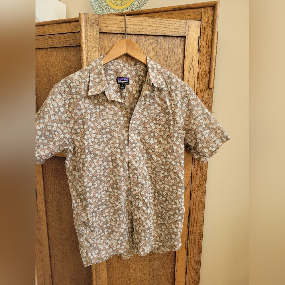 Patagonia Brown Floral Blouse